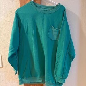 Aerie Women's Vibrant Green Crewneck Sweater
